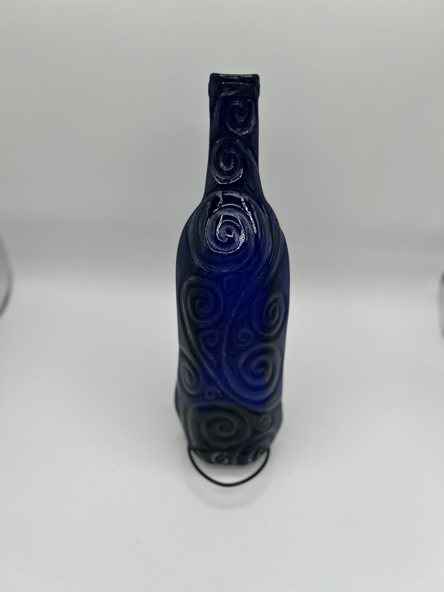 Swirls Slumped Embossed Shallow Bowl