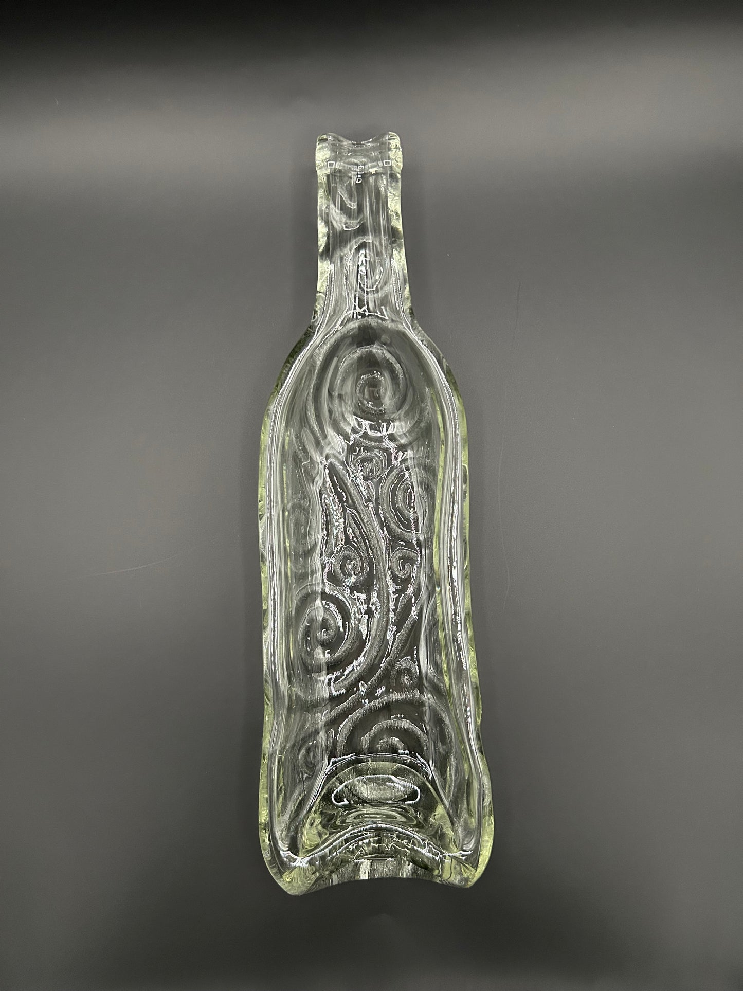 Slumped Embossed Shallow Bowl