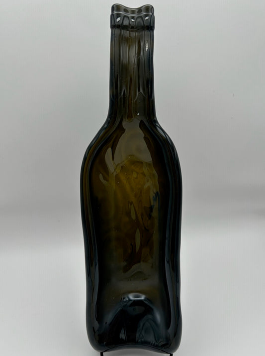 Swirls Slumped Embossed Shallow Bowl