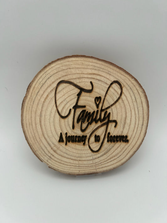 Log Slice Coasters
